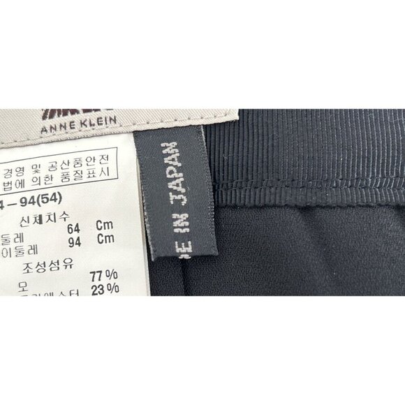 Anne Klein Womens Pleated A-Line Midi Skirt Black & Gray Wool-Blend Size Small - Picture 7 of 8